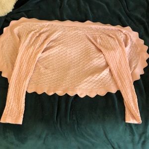 Cute little girl sweater pink